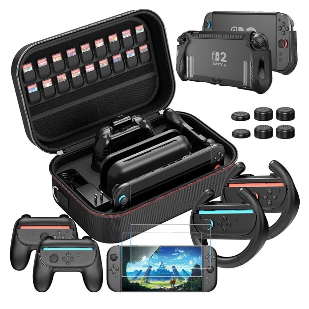 Nintendo Travel Case and Accessory Kit - Black